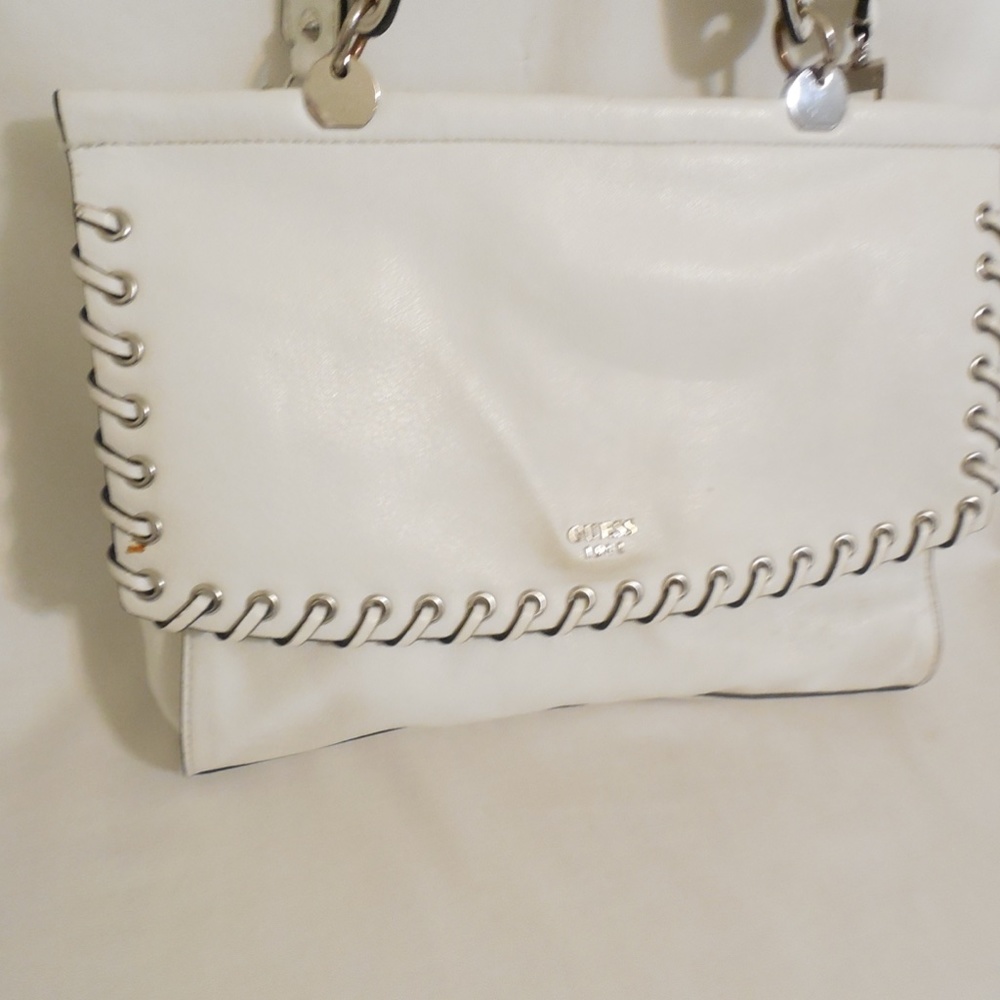 Guess White Andie Flap Handbag - Picture 3 of 10